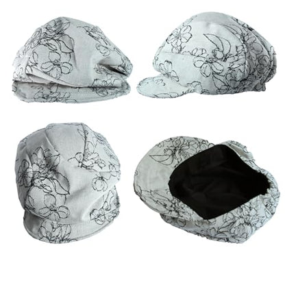 Womens Newsboy Hats Vintage Cabbie Hat Beret Paperboy Floral Painter Cap