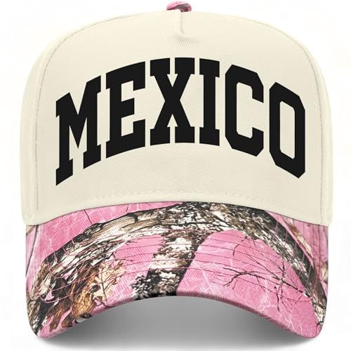 Mexico Collegiate Hat - color: Pink Tree Camo/Natural