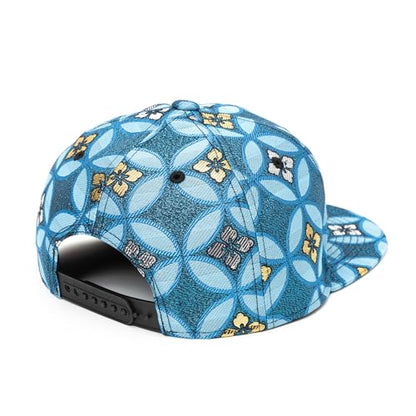 Japanese Kimono Baseball Cap for Men, Snapback Flat Brim Hat - color: 019, size: Medium-Large
