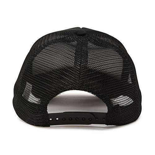 DALIX Solid Blank Trucker Hats Caps 2 Pack - color: Black