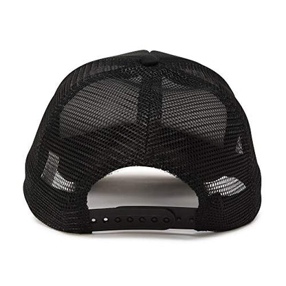 DALIX Solid Blank Trucker Hats Caps 2 Pack - color: Black