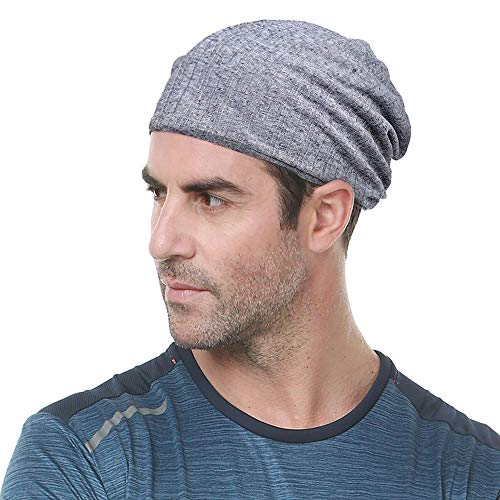 XYIYI Womens Chemo Headwear Hats Cotton Slouchy Beanie Cap Scarf - color: 3pcs Black+grey+coffee