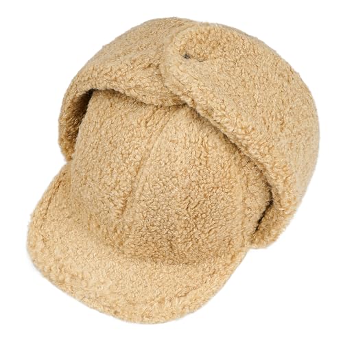 Clakllie Snow Trapper Trooper Hat with Ear Flap for Skiing Women's Ushanka Warm Winter Hat - color: Cdus-ddkp02-khaki