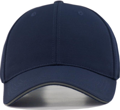 TSSGBL Men's Plain Baseball Hat - OSFM & XXL Big Head Fit，Adjustable Structured Ball Cap with Reflective Sandwich Brim - color: Navyblue, size: Medium-Large