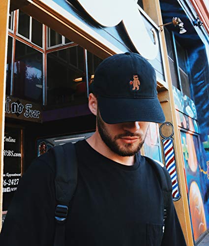Riot Society Mens Embroidered Adjustable Dad Hat - color: Riot Bear (Black)