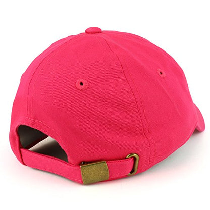 Trendy Apparel Shop Plain Unstructured Relaxed Style Dad Hat - color: Hot Pink