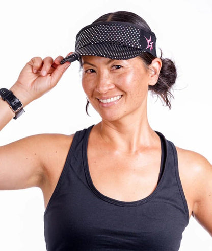 Sparkle Headsweats Running Visor - color: Black