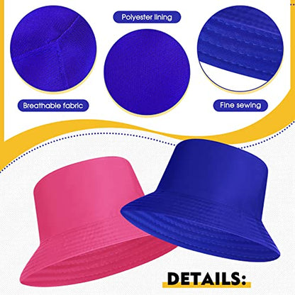 Haysandy Bulk Bucket Hats for Summer Camps Sun Protection Quick Dry Fishing Hats for Teams and Group Events - color: Multicolor