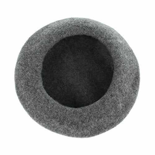 Kids Girls French Beret Hat Artist Hat Solid Warm Beanie Cap Winter Autumn - color: Grey