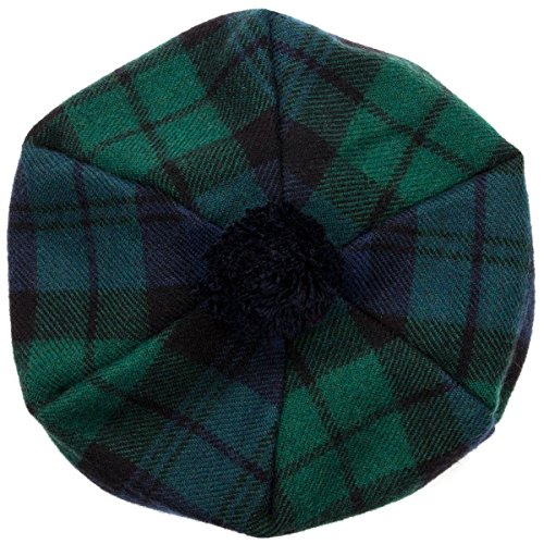 Oxfords Cashmere Scottish Tam with Pompom - color: Black Watch