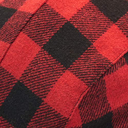 IgloosBuilt Men’s Wool Blend Trapper Hat with Faux Fur Ear Flap, Ushanka Winter Hat for Hunting, Fishing, Hiking, Camping - color: Red Buffalo, size: Medium-Large