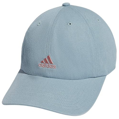 adidas Women's Saturday 2 Hat Baseball Cap - color: Magic Grey/Wonder Mauve Pink