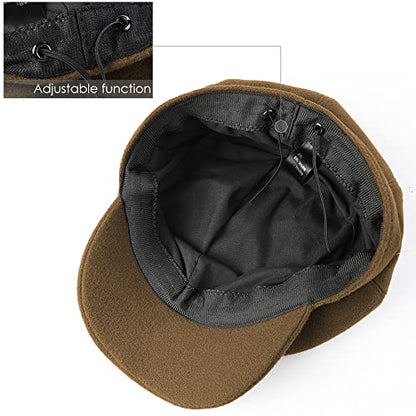 Sumolux Women Beret Newsboy Hat French Cap Classic Winter - color: Brown