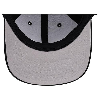 Lids Blank All Star Classic Structured Stretch Fitted Baseball Cap – Curved Bill Hat for Men and Women - color: Black, size: Small-Medium