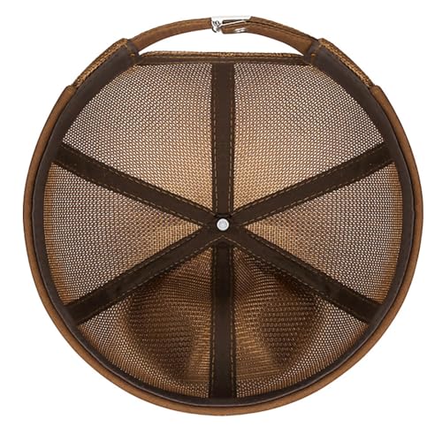 Mens Mesh Brimless Cap with No Brim, Summer Docker Cap Beanie Hat Flip Sailor Skullcap Breathable - color: Coffee