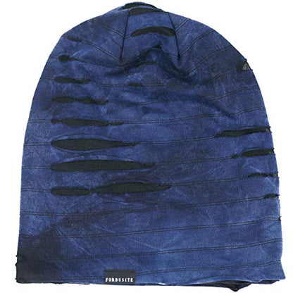 Mens Slouch Hollow Beanie Summer Skullcap B090 - color: B-blue