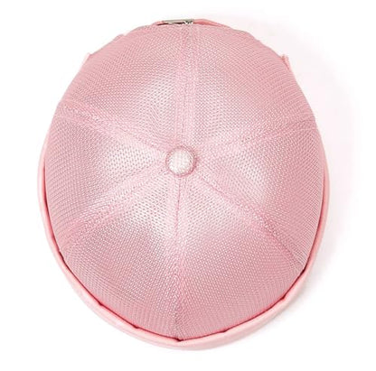 DIYDECAL Mens Mesh Brimless Cap,Summer Skullcap Docker Beanie Hat - color: Pink