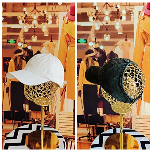 2 Pack Backless Cap for Women Natural Curly Hair Hat Baseball Cap Afro Puff Ponytail Hat - color: Black+white