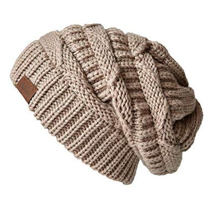 Women's Knitted Angora Wool Hat for Autumn and Winter Warm and Stylish with Rolled Brim and Slanted Rhinestones Cap - color: Z-camel-n
