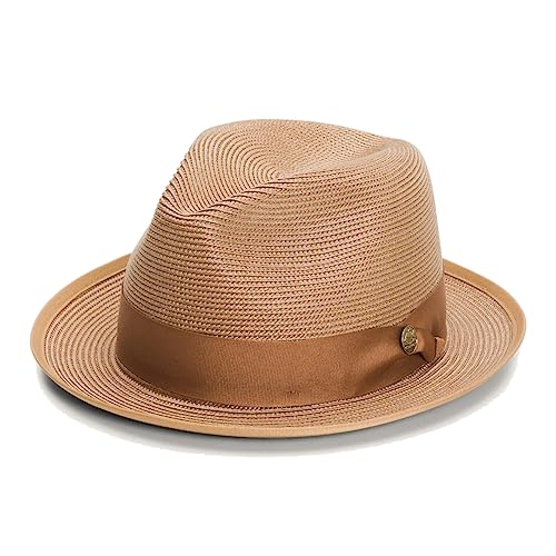 Stetson Mens Latte B, Color: Navy - color: Cognac, size: 6 3/4