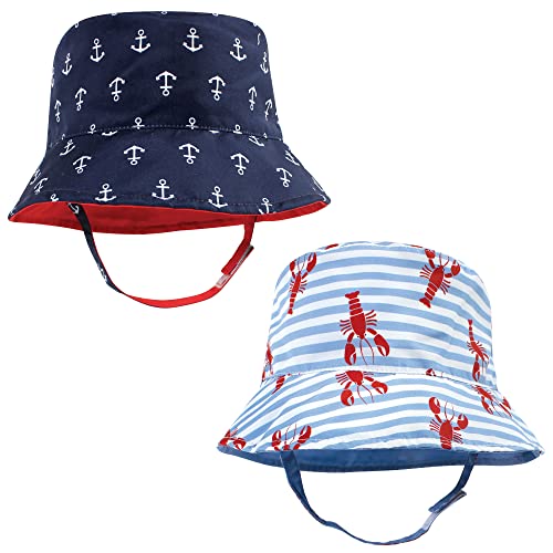 Hudson Baby Baby Hudson Baby Unisex Baby Sun Protection Hat - color: Anchor Lobster, size: 12-24 Months