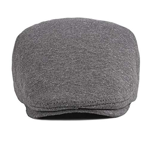 2 Pack Men's Cotton Flat Cap Ivy Gatsby Newsboy Hat - color: I