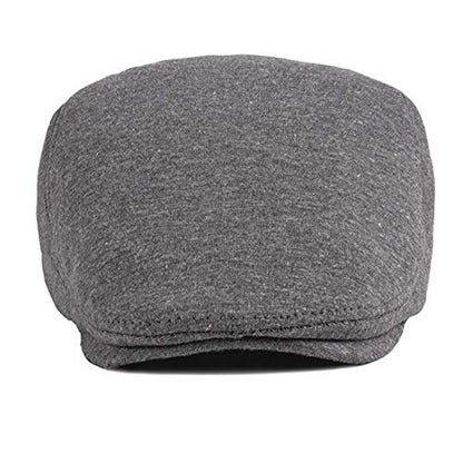2 Pack Men's Cotton Flat Cap Ivy Gatsby Newsboy Hat - color: I