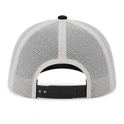 AMERICAN NEEDLE Valin Officially Licensed NHL Hockey Team Adjustable Snapback Baseball Trucker Hat, Valin Collection - color: Riptide Valin Ivory/Black (Chicago Blackhawks)