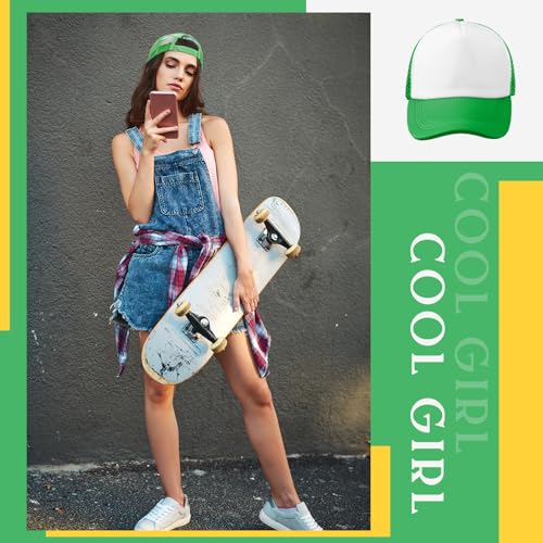 Hercicy 40 Pack Blank Trucker Hat Bulk - color: Green