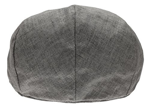 Men's Linen Flat Ivy Gatsby Summer Newsboy Hats - color: Grey, size: Large-X-Large