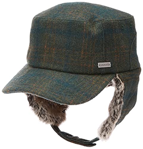 Jeff & Aimy Unisex Winter Earflap Trapper Hunting Ski Hat Baseball Cap 54-62CM - color: 92680-green, size: Medium