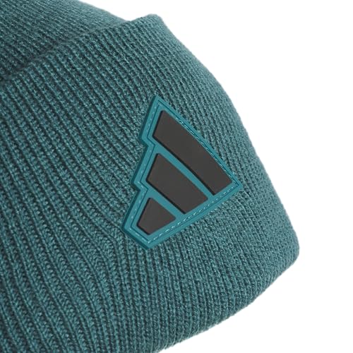 adidas Men's Wide Cuff Slouchy Beanie - color: Legacy Teal Green/Black/Post Season, size: One Size