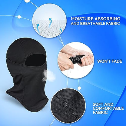 3 Pieces Balaclava Ski Mask -Winter Full Face Mask for Men Women Windproof Weather Outdoors Cover for Men Women Boys Girls - color: Lightgrey*army Green*rosered