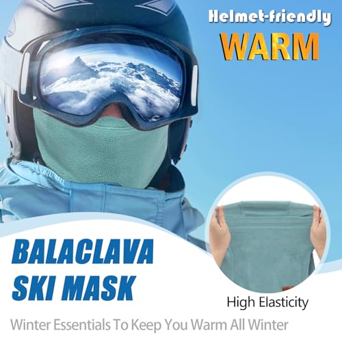 Winter Balaclava Ski Mask for Men Women - Windproof Thermal Face Mask for Snowboard Cycling Running for Cold Weather - color: Dark Blue