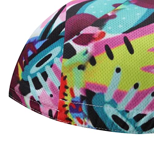 Funny Cycling Cap - Polyester Cartoon Cycling Hat-Under Helmet - Cycling Helmet Liner Breathable&Sweat Uptake - color: Lll