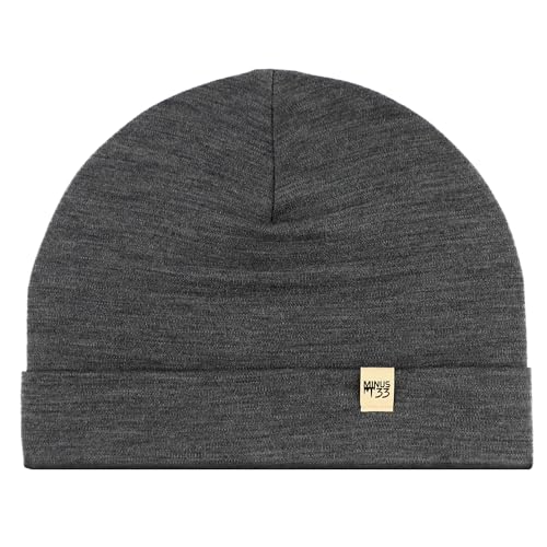 100% Merino Wool Cuff Beanie - Warm Winter Hat - Novelty Beanie - Toque - color: Charcoal Gray