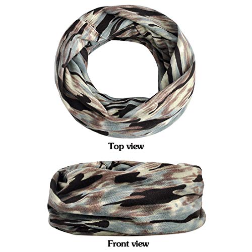 XYIYI Womens Chemo Headwear Hats Cotton Slouchy Beanie Cap Scarf - color: 2pcs Camouflage