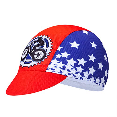 Weimostar Unisex Cycling Cap Hat Anti-Sweat Breathable - color: Usa