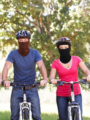 SATINIOR 6 Pcs Ski Balaclava Men Full Face Cover Mask - color: Dark