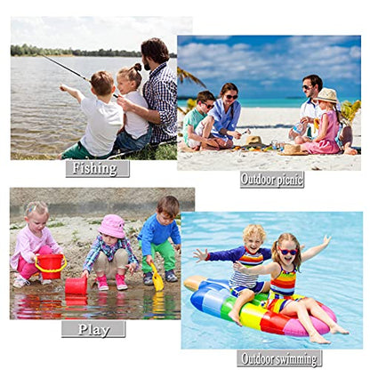 Kids Sun Hats UPF 50+ Sun Protection Hat for Kids with Neck Flap Adjustable Large Brim Beach Fishing Hat for Age 3-12 - color: Grey