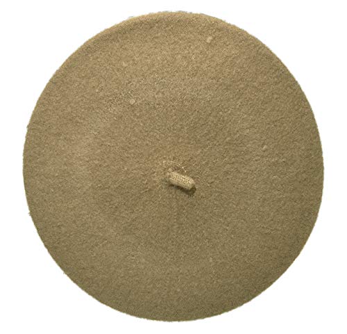 French Style Lightweight Casual Classic Beanie Solid Color Wool Beret - color: Khaki