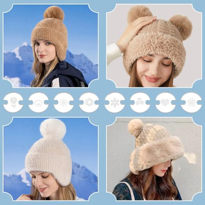 WADORN 48Pcs 8 Styles Acrylic Hat Pom Pom Removable Button, Flat Round Pom Pom Base Sheets for Fixing The Pom Pom in Place Hat Pom Pom Keepers Holders for Knit Beanies and Toques, Clear - color: Clear