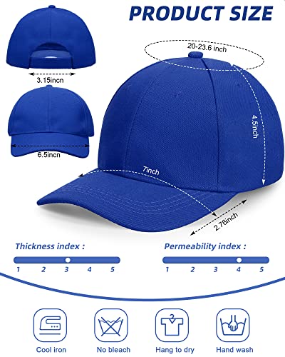 Handepo 24 Baseball Caps Adjustable - color: Blue