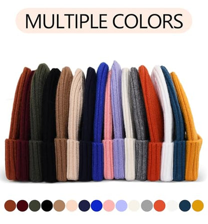 HiRui Knit Beanie for Men Women Kids, Winter Hats Warm Classic Daily Skull Caps - color: Dark-blue