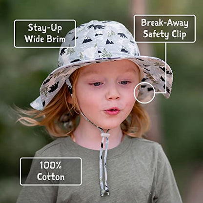 JAN & JUL Adjustable Cotton Floppy Sun Hat with 50+ UPF Protection for Boys - color: Blue Whale, size: 6-24 Months