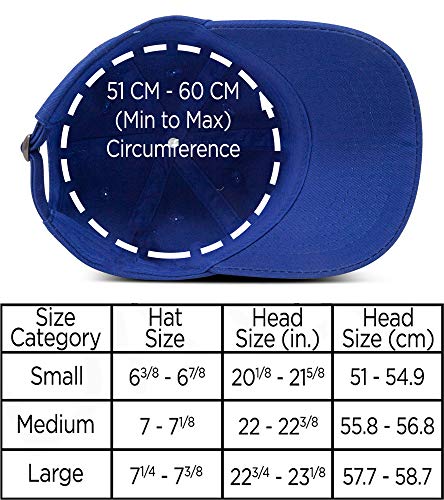 DALIX Baseball Cap Dad Hat Plain Men Women Cotton Adjustable Blank Unstructured Soft - color: Royal Blue
