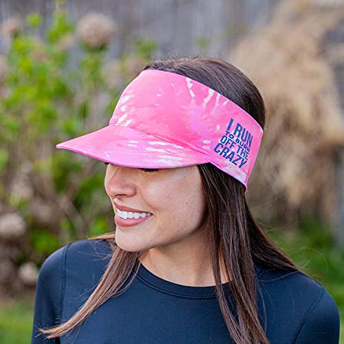 Gone For a Run Running Visor - Comfort Performance - One Size Fits Most - color: I Run to Burn Off the Crazy