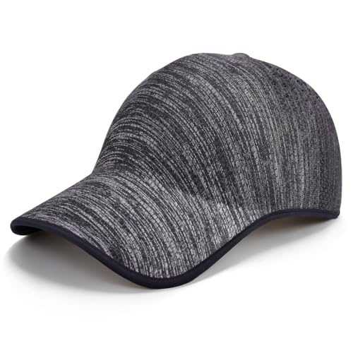 ZOORON Uncrushable Baseball Cap, Seamless Hats with Breathable Air Holes - color: Grey Mix