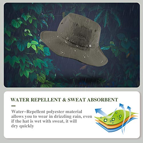 Palmyth Head Net Hat, Sun Hat Safari Hat - color: Army Green