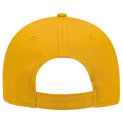 OTTO 6 Panel Low Profile Superior Cotton Twill Cap - color: Gold